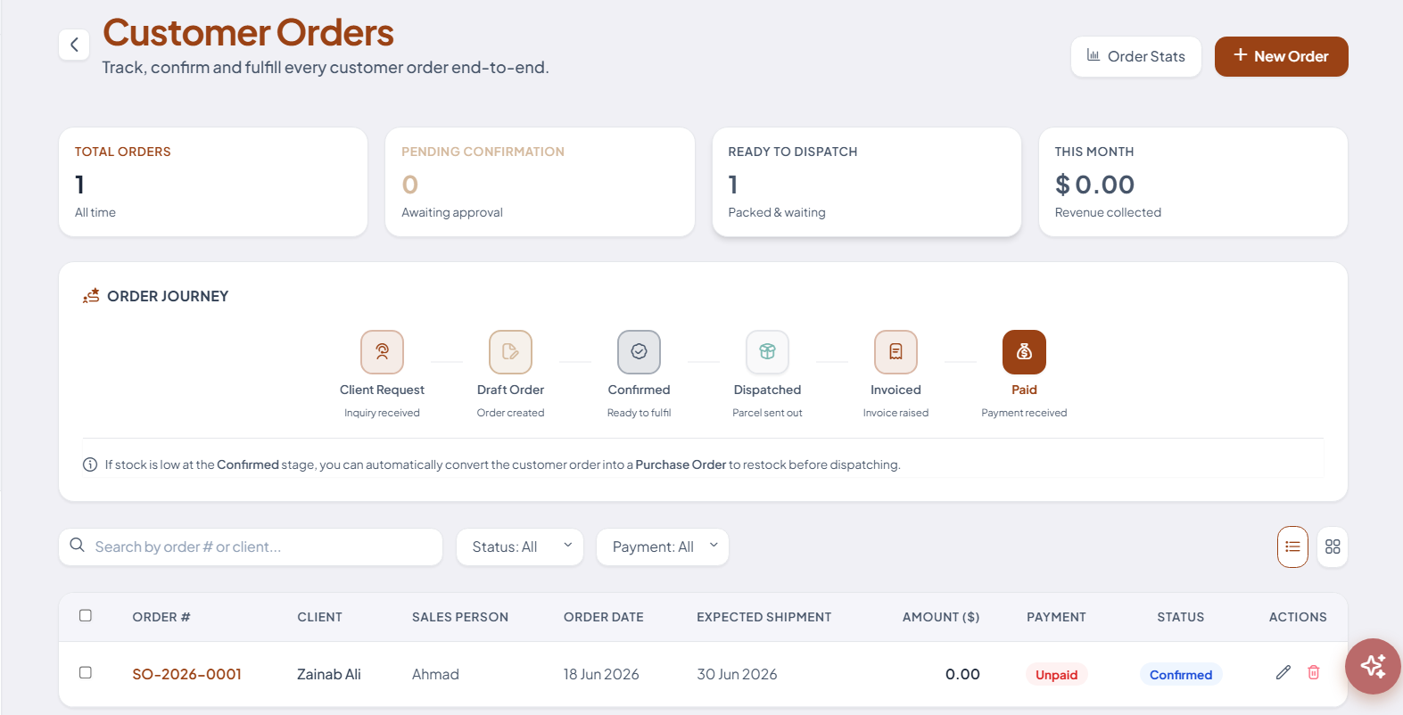 Smart Reordering Workflows